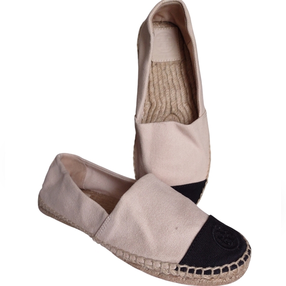 Tory Burch Size 7 Colorblock Espadrille Flat Shoes - Picture 1 of 15